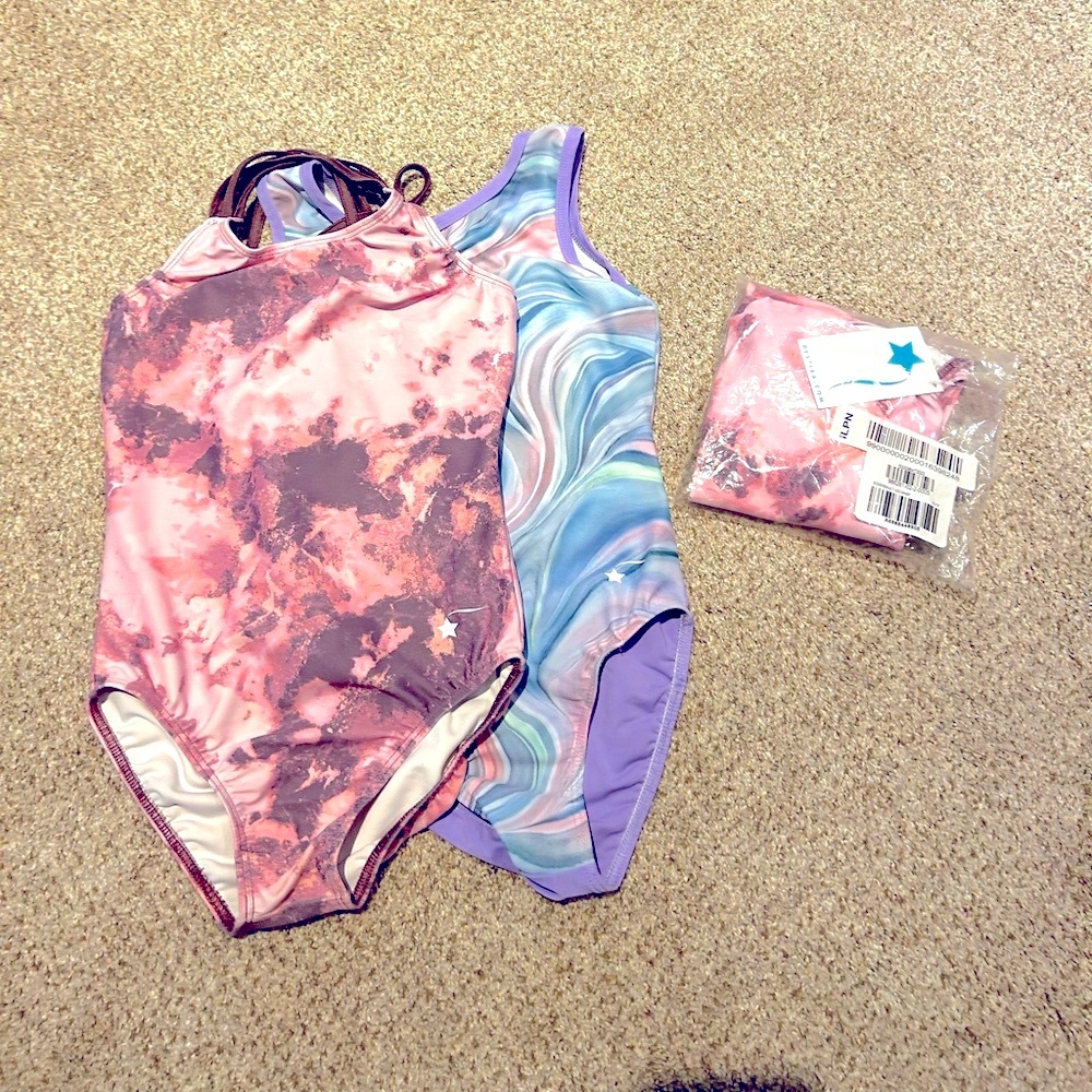 Destira Gymnastics Leotards Excellent Condition- Two size 12 and one NWT size 14